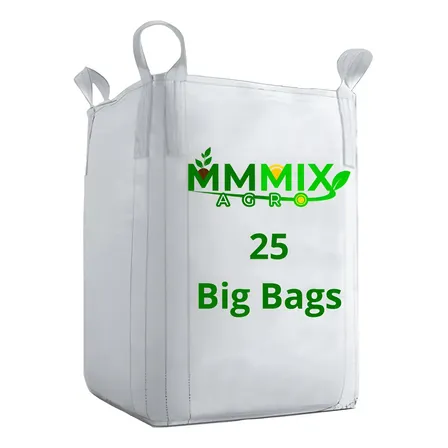 25 Sacos Big Bags P/ Areia Pedra Brita Reciclagem 1000kg C1 Branco