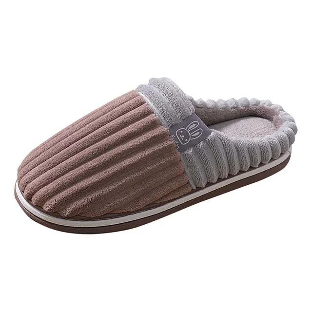 Chancla Felpa Para Hombre Zapatilla Suave Calida Lavabl Casa