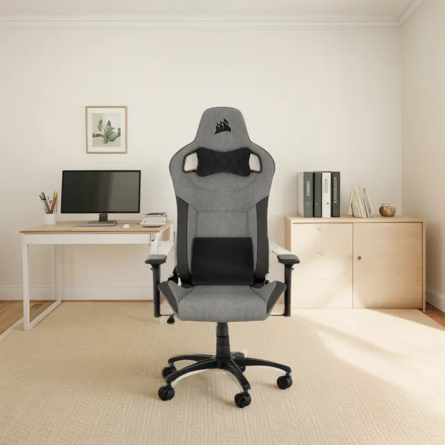 Silla Gamer Corsair T3 Rush Gris-charcoal (2023) Color Negro