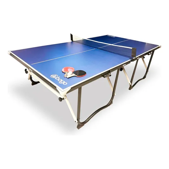 Mesa De Ping Pong Plegable Profesional Para Interior Color Azul
