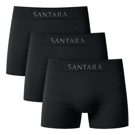 Kit 3 Cuecas Boxer Masculina Microfibra Premium Santara