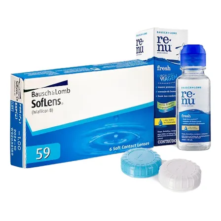 Lentes De Contato Soflens 59 Bausch Lomb + Brinde