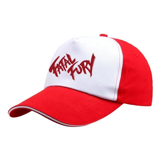 Gorra Fatal Fury Videojuego Color Blanco Con Rojo
