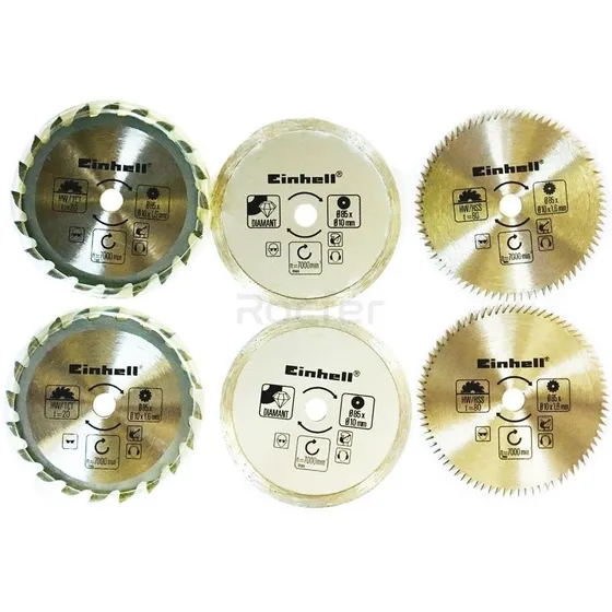 Kit 6 Discos P/ Mini Serra Einhell 4502128