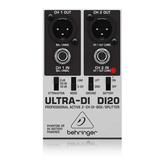 Caja Directa Behringer Ultra-di Di20 Activo 2ch