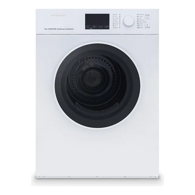 Secarropa Philco Phsa072 Por Ventilación 7kg Secado Rápido Blanco