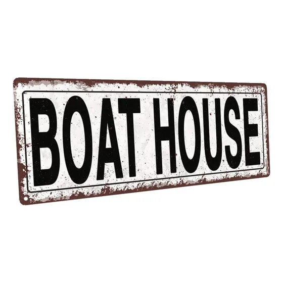 Barco Casa Metal Street Sign Rustico Clasico