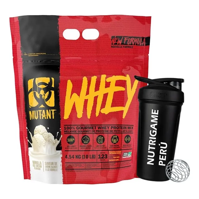 Proteina Mutant Whey 10lb Whey Protein +shaker Tienda Fisica