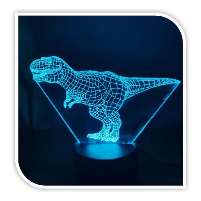 Lampara 3d De Dinosaurio T-rex