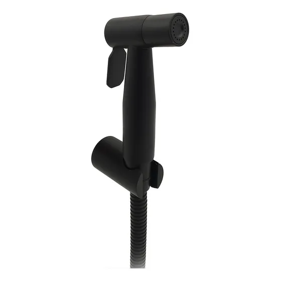 Ducha Telefono De Acero Inoxidable Negro Bari