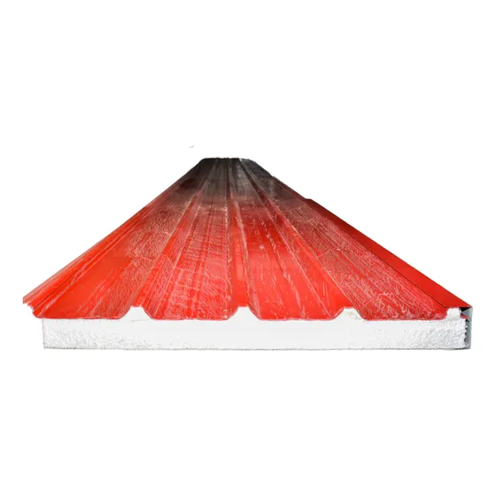 Techo Isopanel Poliuretano Termopanel 50-85mm Pu Rojo Kilemy