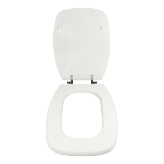 Asiento Inodoro Verona Mad Laqueada Herrje Cromo Ferrum Tvxc Color Blanco