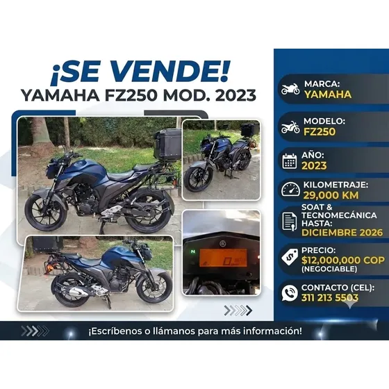 Fz250 En Excelente Estado, Se Entrega Tal Como Se Ve