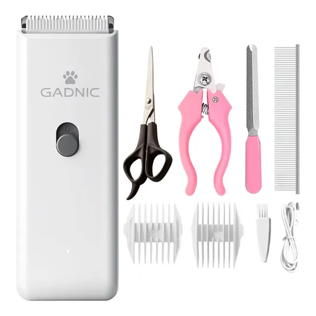 Peladora Canina Inalambrica Gadnic + Kit Completo De Aseo