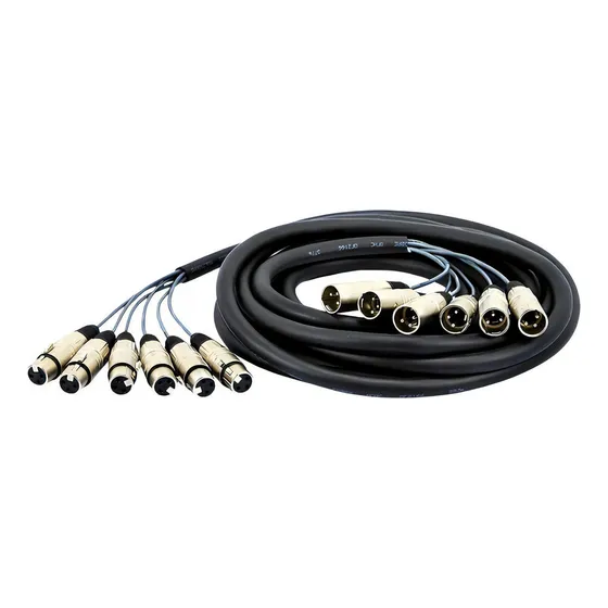 Multicabos Com Conectores Xlr 6 Vias - Cirilo Cabos, 25mts