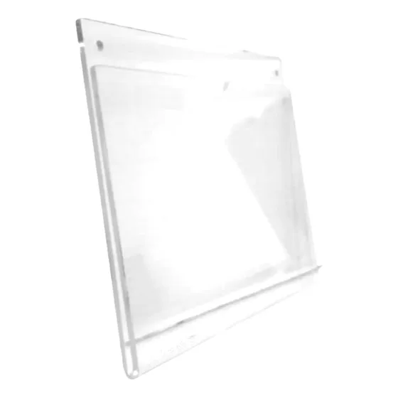 Porta Hojas De Acrílico 3 Mm Tamaño Media Carta Horizontal 
