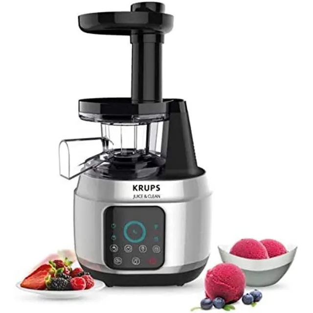 Extractor Krups Zb420emx Prensado En Frío Juice & Clean