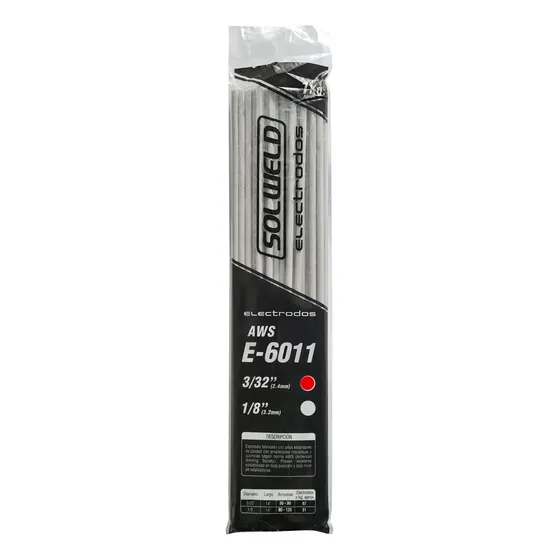 Electrodo Soldadura Solweld - 6011 - 3/32 - 1kg Gris