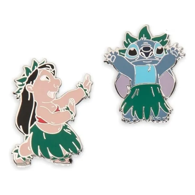 Pin Prendedor Lilo Y Stitch Bailando Hula Disney Parks