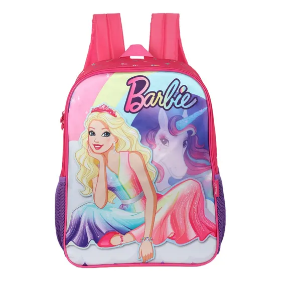 Mochila de costas para meninas Barbie Is41421bb Cor Pink Luxcel