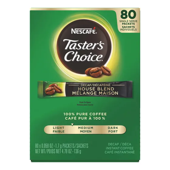 Paquetes De Café Instantáneo Nescafé Taster's Choice Decaf 1
