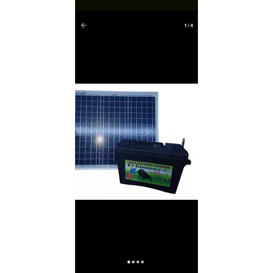 Energizador 70 Km Con Panel Solar Batería, Regulador