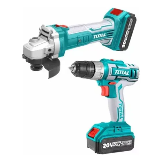 Kit Amoladora Bateria 20v + Atornillador 20v Total P20s Fie