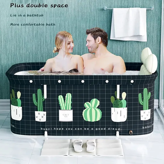 Tina Plegable Bañera Spa Adulto Portátil Baño Caliente/frio