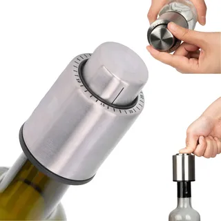 Rolha Garrafa De Vinho Seladora A VĂĄcuo 100% Inox Marca Data Rolha Garrafa De Vinho Seladora A VĂĄcuo 100% Inox Marca Data