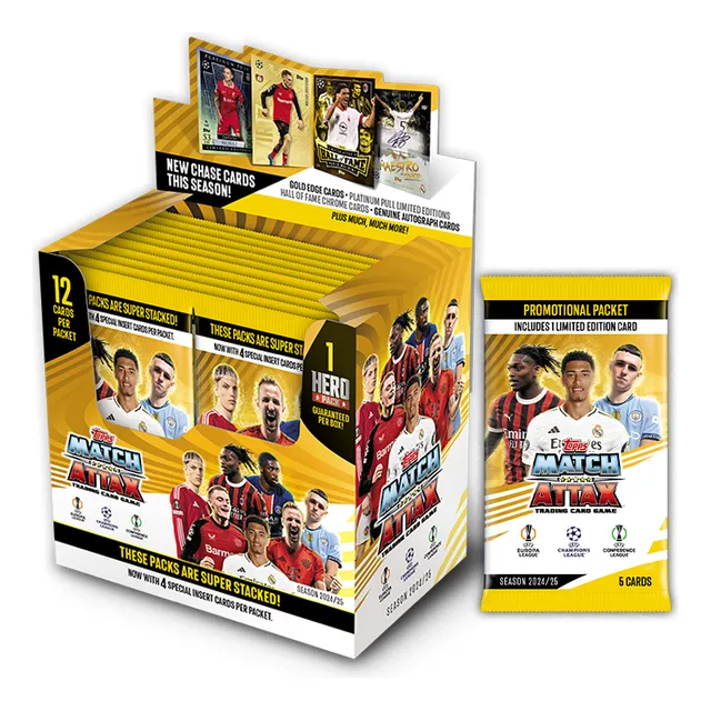 Cartas De Futbol Match Attax 24/25 Sobre 12 Cartas