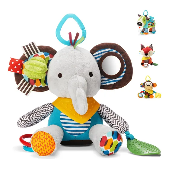 Aa Brinquedo De Pelúcia Chocalho Mordedor De Bebê Texturas