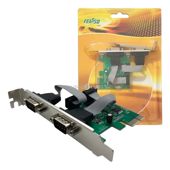 Placa Pci Express X1 Multiserial Com 2 Seriais E Low Profile