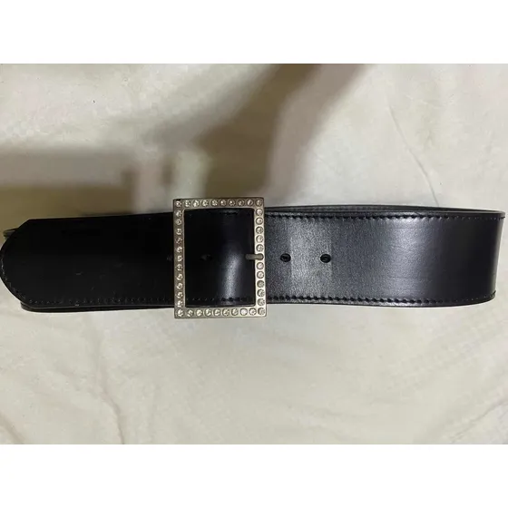 Cinturón Dama Puro Cuero Biglidue Negro T= 26/28. Usado