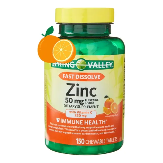 Tabletas Masticable De Zinc Y Vitamina C De 500gr.
