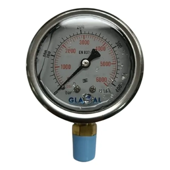 Esfera Reloj Glicerina Conector 1/4 Npt 0-6000 Psi