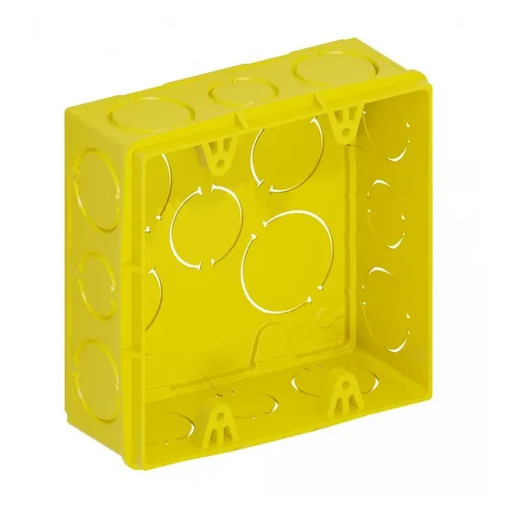Kit 5 Caixa De Luz Tigreflex  4x4 Tomada Amarela Tigre