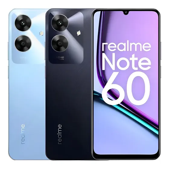 Celular Smartphone Realme Note 60 Dual Sim 128gb 4gb Ram Cor Preto