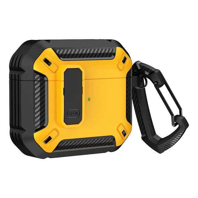 Funda Estuche Para AirPods Pro 1 2 Protector Fibra Carbon