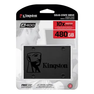 Ssd Kingston 480gb Sata Iii A400 Sa400s37/480g Preto Ssd Kingston 480gb Sata Iii A400 Sa400s37/480g Preto