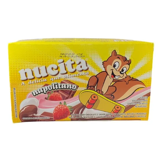 Crema Napolitana Nucita Caja 48 Unidades, Golosinas, Piñatas