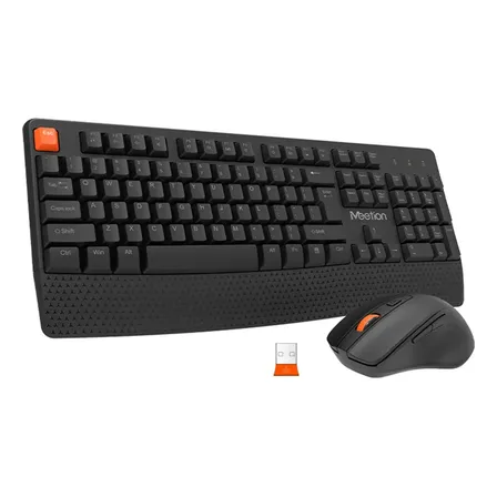 Kit Teclado Mouse Inalámbrico Meetion Mt-c4130 Negro