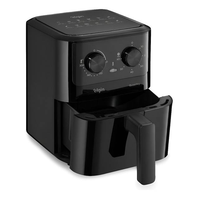 Fritadeira Elétrica Air Fryer Quad Fry Elgin 4,2 L, 1400w Preto Fritadeira Elétrica Air Fryer Quad Fry Elgin 4,2 L, 1400w Preto