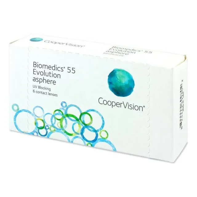Lentes Contacto Biomedics 55 Evolution Miopia Sin Color