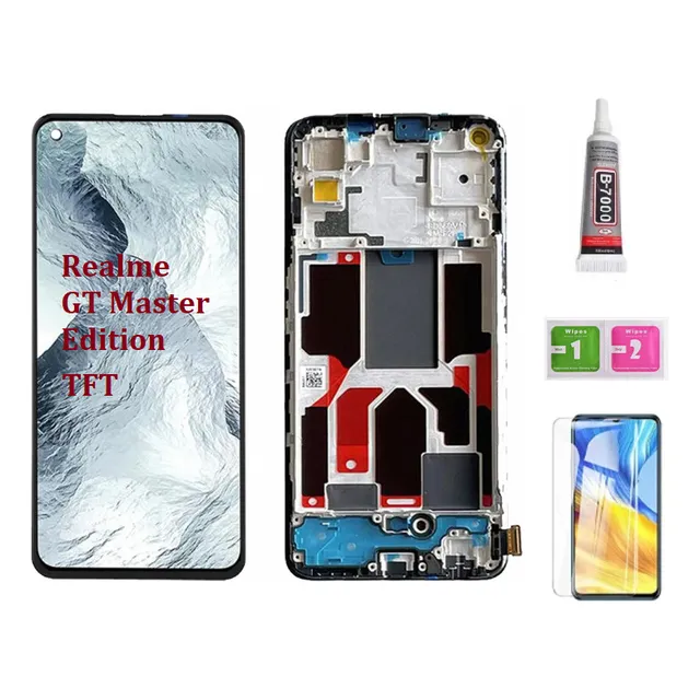 For Tela Tft + Moldura Para Realme Gt Master Edition