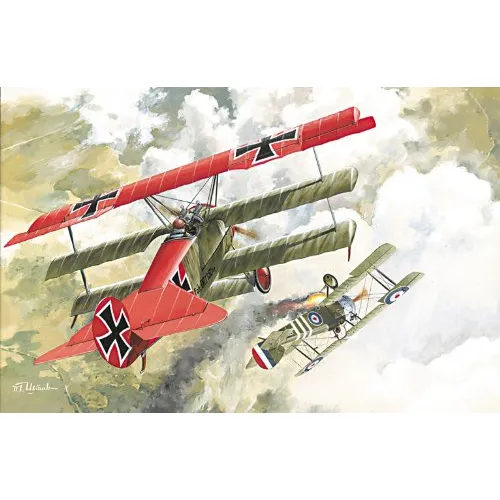 Roden Fokker Dr I Aleman Triplane Fighter Avion Modelo Kit