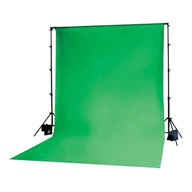 Tecido Chroma Key Verde Limão Com Acabamento 1,90 X 3,00 Mts