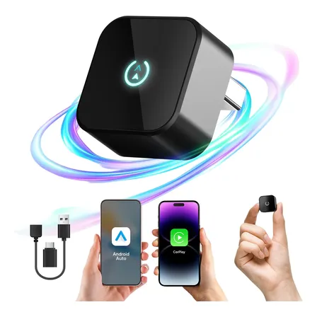 Carplay Adaptador Sem Fio Car Play / Android Auto Dongle Usb