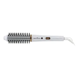 Escova Modeladora Britânia 2 em 1 Branca Antiaderente 60W BEC04 Bivolt