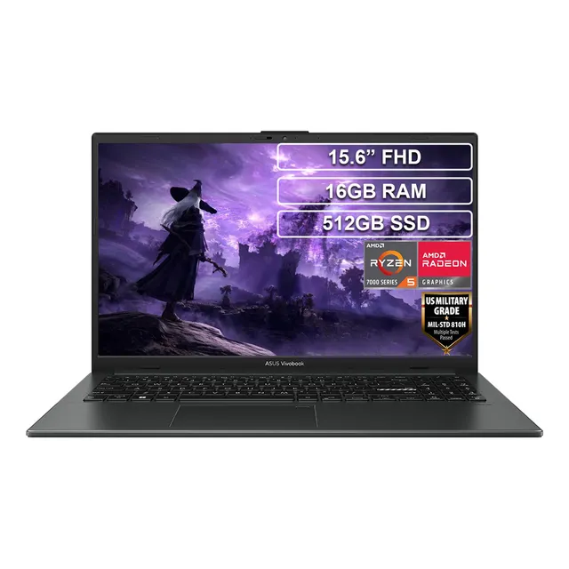 Portátil Asus E1504fa Ryzen 5 7520u 16gb 512gb Fhd Vivobook Color Negro