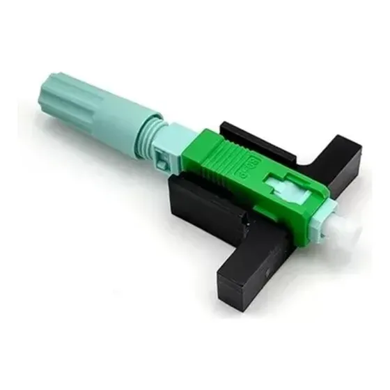 20un Conector Fast Fibra Óptica Ftth Sc/apc Q1 Rosca Anatel